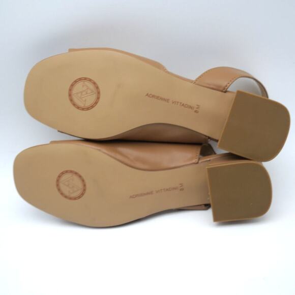 NEW Adrienne Vittadini Women's 8 Adino Slingback Sandal Tan Brown - Picture 8 of 10